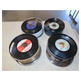 4 Tins w/ 45 Records