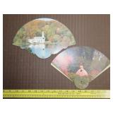 2 Vintage Hand Fans