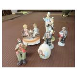 Lot of Clown & Other Figurines