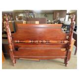 Mahogany Double Bed w/ Rails