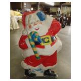 Vintage Light Up Santa - Damaged