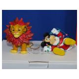 Disney Mickey & Simba Christmas Ornaments