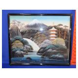 Framed Asian Silk - 17"x15"