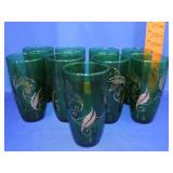 9 Anchor Hocking MCM Style Tumblers