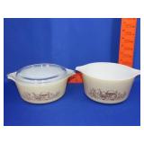 2 Pyrex Forrest Fancies Casseroles