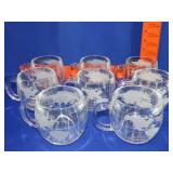 Nestle Etched Globe Cups