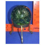 Glass Paperweight on Stand