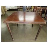 Wood Card Table
