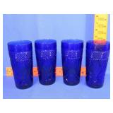 Set of 4 Cobalt Blue Tumblers
