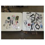 Lot of Misc Electronic Cords & Household