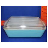 Pyrex Turquoise Blue Refrigerator Dish