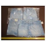 4 Pair Free People Low Rise Mini Skort - New