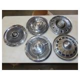 Lot of 5 Hub Caps