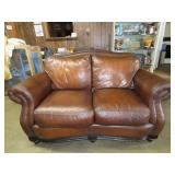 Leather Love Seat