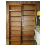 Pair of Wood Book Shelves
