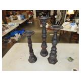 Set of 3 Decorator Candle Stands