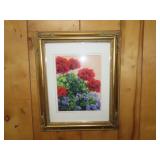 Framed Floral Print - 14x17