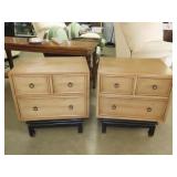 Pair American of Martinsville Mahogany MCM Night