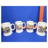 4 Lord Nelson Pottery Mugs