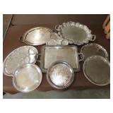 Lot of Silver Plate Trays
