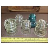 5 Glass Insulators