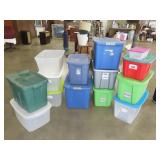 Large Lot of Plastic Totes