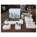 Lot of Dept 56 Christmas Village Pieces
