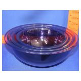 Pyrex Amethyst 3pc Nesting Mixing Bowl Set