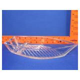 Glass Boat Relish Dish