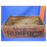 Rumford Baking Powder Wood Box