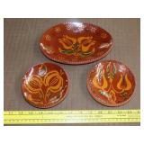 3pc of Foltz Pottery