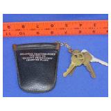 Vintage Key Pouch w/ Keys