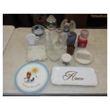 Table Lot of Glassware