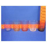 5 Cathedral Etched Glasses