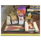 Lot of Christmas Decor & Figurines