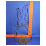 Metal Rabbit Candle Holder