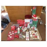 Lot of Christmas Decor - Tub w/ Lid