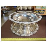 3pc Silverplate Punch Bowl Set