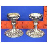 Pair of Silverplate Candle Holders