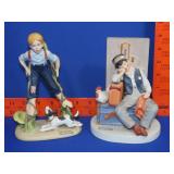 2 Norman Rockwell Figurines