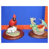 2 Bird Figurines