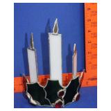 Leaded Glass Christmas Candle Light