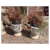 Pair of Concrete Planters - 12'T