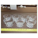 7 Glass Sherbert Dishes
