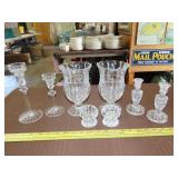 4 Sets of Glass Candle Holders