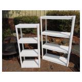 2 Plastic Shelves - 34W 13D 56T