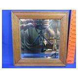 Oak Beveled Glass Mirror - 13'x13'