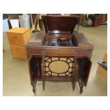 Victrola Style Record Player Cabinet - Works