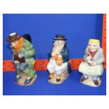 3 Charles Dickens Toby Jugs