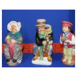 3 Wood & Sons Charles Dickens Toby Jugs